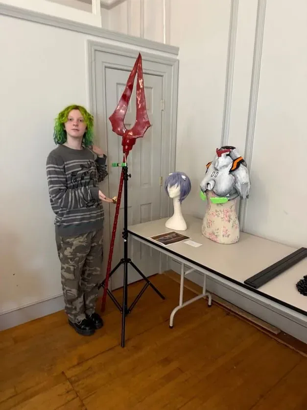 Handmade props.