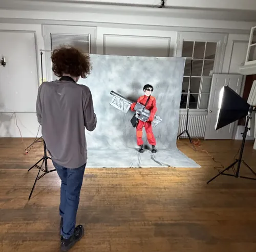 A cosplay photoshoot in the BSLC space