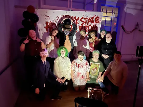 The BSLC horror prom group photo