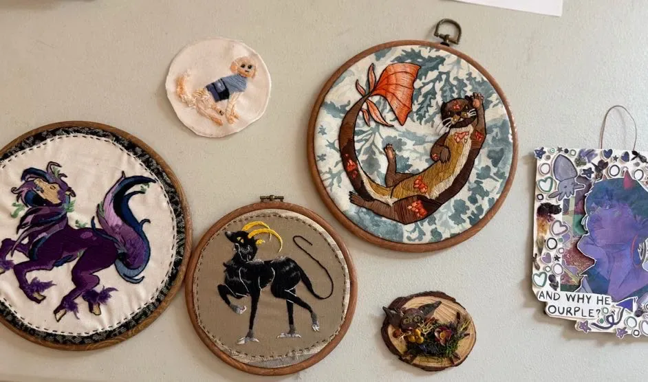 One of our members produced several remarkable embroidery pieces.