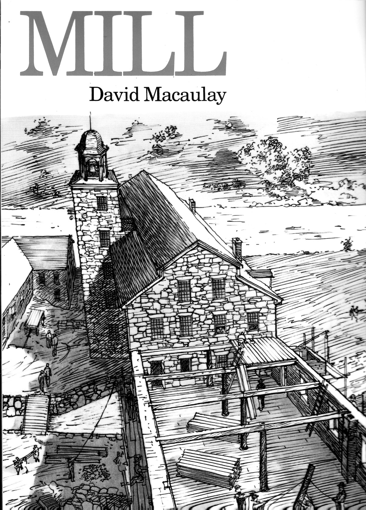 Mill Orthographic drawing by David Macaulay